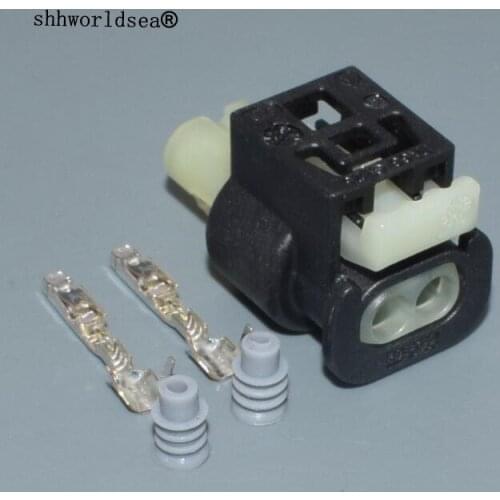 Shhworldsea 2 pin auto electric housing plug plastic car waterproof wiring cable connector 805-120-522 for Audi