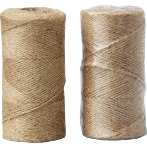 100M 1mm Natural Jute Twine String for DIY Crafts Gift Wrapping, Durable Jute Rope Twine for Gardening Heavy Duty Outdoor
