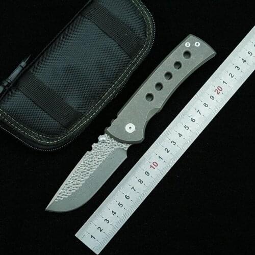 LEMIFSHE Folding Knife VG10 Damascus Blade Titanium Alloy Handle Outdoor Camping Survival Kitchen Knife EDC Gift Tool Knife