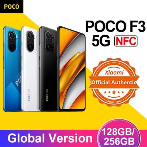 POCO F3 5G 8GB 256GB Smartphone Global Version Snapdragon 870 Octa Core 6.67"120Hz E4 AMOLED Display