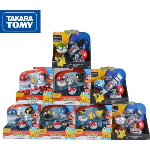 Takara Tomy Best Selling Authentic Elf Ball Belt TOMY US Version of The Pokemon Belt Elf Ball Retractable Boxed Toys Gifts