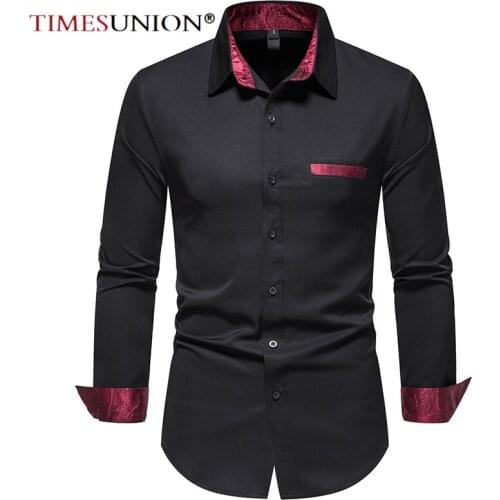 Мужские классические рубашки Timesunion China At AliExpress