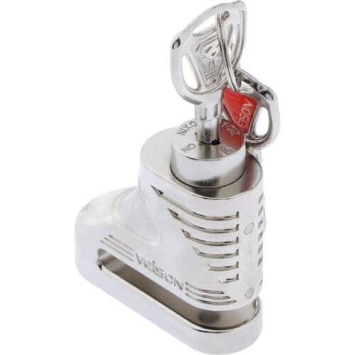 Disc Brake Lock(5mm dia pin), Motorcycle Lock with 2 Keys, Anti-Theft Wheel Lock