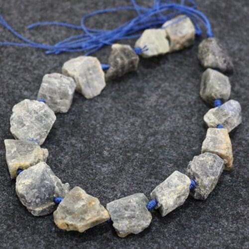 15.5 Natural Blue Druzy Rough Cut Nugget Beads 20-25x18-23mm Gems Stone Large Size Rock Raw Crystal Quartz Women Beads, Necklace