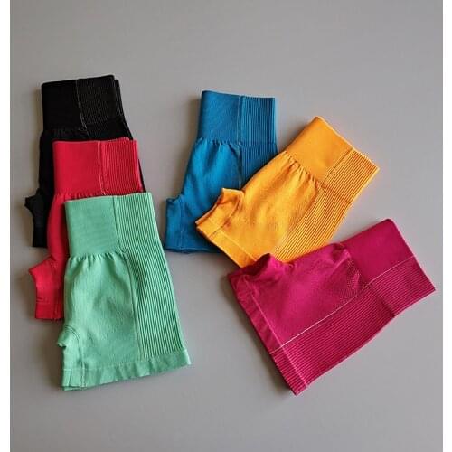 2020 High Waist Running Shorts Women Sport Workout Leggings GYM Running Yoga Shorts Push Up Hip Super Stretchy Fitness Shorts