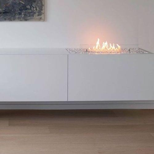 21 AUG Inno-Fire 18 inch silver or black remote control bio chimney fireplace insert