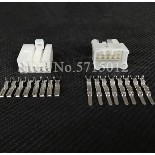 8 Hole 2.3mm Automotive Wiring Connector 6240-1081 6240-5081 Auto Car Audio Cable Socket