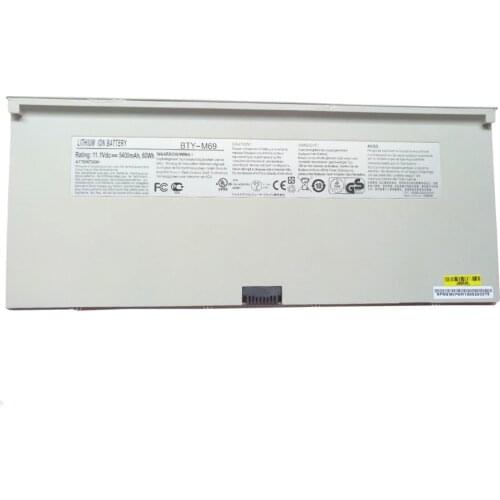 7XINbox 11.1V 60Wh 5400mAh Original BTY-M69 BTY-M6A NBPC623A Laptop Battery For MSI X-Slim X600 X610 15.6" inch Series Tablet