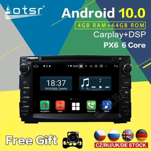 For Kia Ceed 2010 2011 2012 Venga Car Radio Tape Recorder Audio GPS Navigation DSP 4GB 64 2Din Android 10 Car Multimedia Player