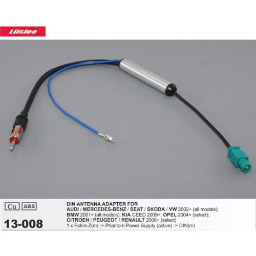 Car Radio Antenna Adapter Wire For SKODA Octavia/Fabia/Superb/Roomster/Yeti/Rapid