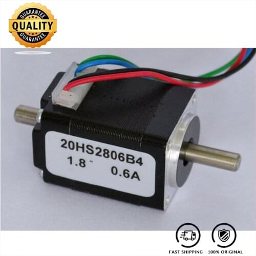 1.8 degree 4-lead NEMA 8 Stepper Motor with 1.4N.cm Holding Torque Body Length 28mm Single 0r dual output shaft motor can choose