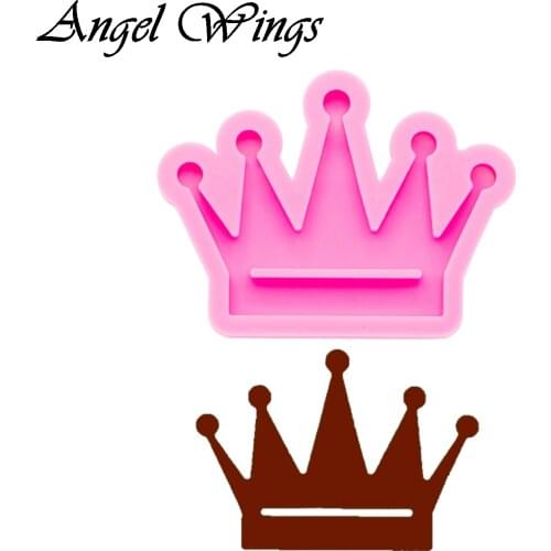 Shiny keychains Crown form Silicone Molds DIY american flag Jewelry keychain mould Epoxy Resin Mold DY0293