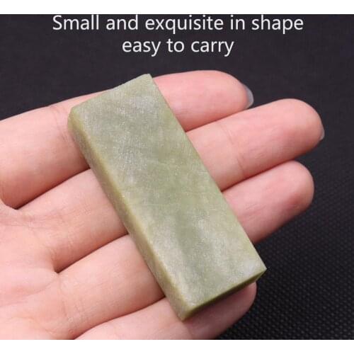 CHEERBRIGHT Nature Jade 10000# grit Knife Sharpener Fine Stone Oil Stone Whetstone Polishing Mirror 1.97x0.79x0.39 inch