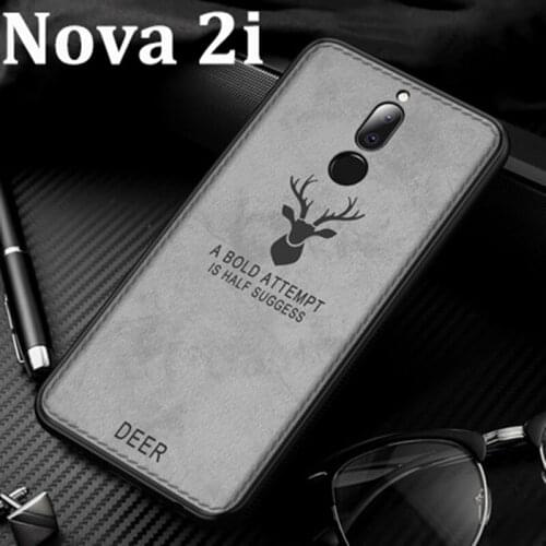 5.9inch For Huawei Nova 2i Case Soft phone case For Huawei Nova2i Protection Cover Nova 2 i Cloth + TPU cases Shell back coque