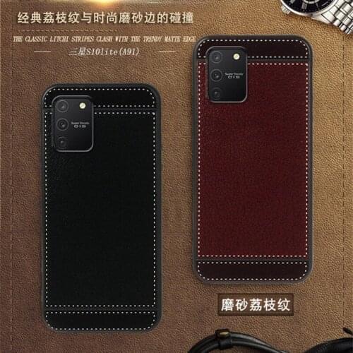 For Samsung S10 Lite Case G770F 6.7" Black Red Blue Pink Brown 5 Style Fashion Phone Soft Silicone Samsung Galaxy S10 Lite Cover