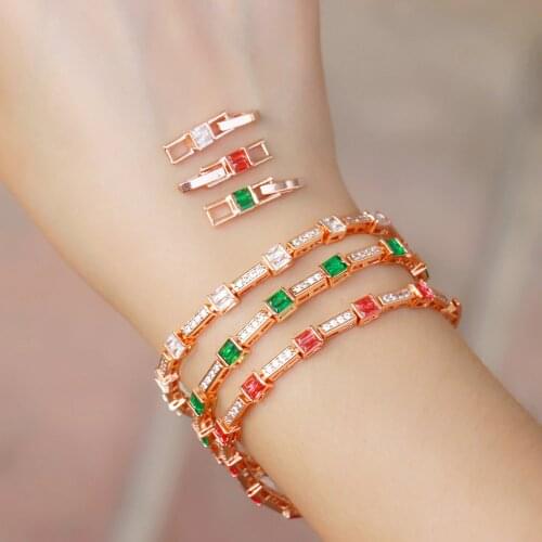 Красные браслеты Cwwzircons China At AliExpress