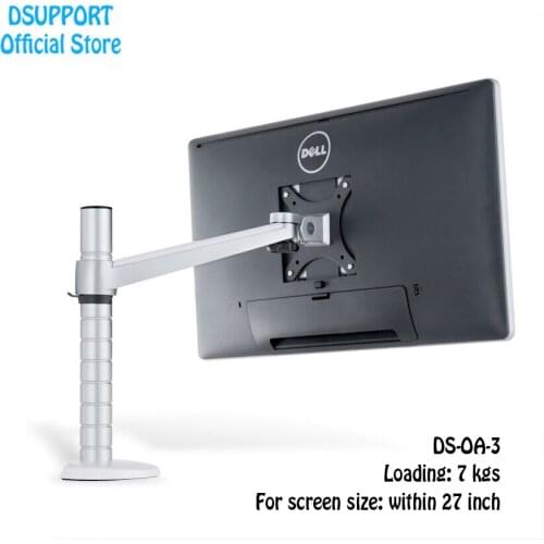 Free Shipping Dsupport OA-3 Height Adjustable LCD LED Monitor Holder Arm Bracket 360 Degree Rotatable Computer Monitor Stand