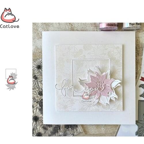 Catlove Flower Frame Metal Cutting Dies Scrapbooking Mold Knife Stencil Die Cuts Card Making Craft Embossing New Dies For 2020