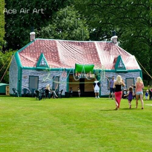 Custom durable 210D oxford fabric house shaped giant inflatable bar tent inflatable irish bar pub for outdoor party events