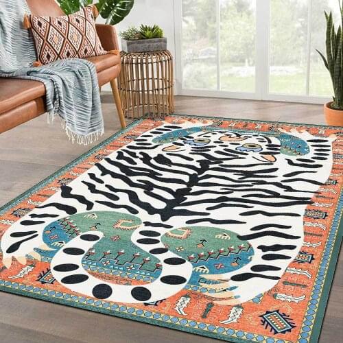 Tiger Skin 3D Printing Carpets For Kids Bedroom Game Rug Home Floor Mat Cartoon Children Carpet Child Play Rugs Gamer Area Area