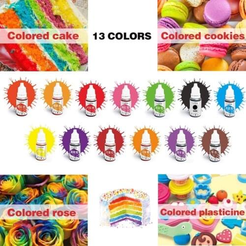 Dyes Soap Making Coloring Set Liquid Kit Edible Colorants for DIY Plasticine Water Oil Dual Use 2019ing