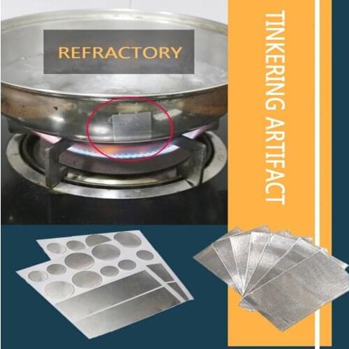 Creative Repair Pot Bottom Loopholes Stainless Steel Mending Seams High Temperature Fire-resistant Waterproof Aluminum Foil Tape