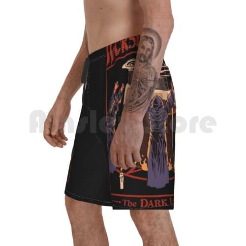 Worship Coffee Beach Shorts Men Beach Pants Swim Trunks 80s 70s Addict Horror Cult Movie Occult Lovecoffee Vintage