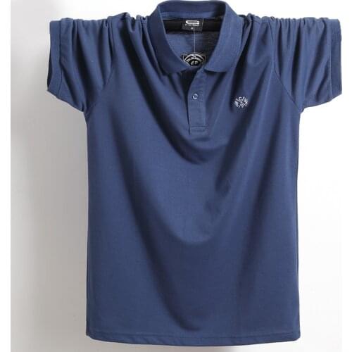 Oversize 5XL 6XL Mens Polo 2021 Summer New 95% Cotton Polo Shirt Men Casual Loose Tops High Quality Breathable Plus Size Polo