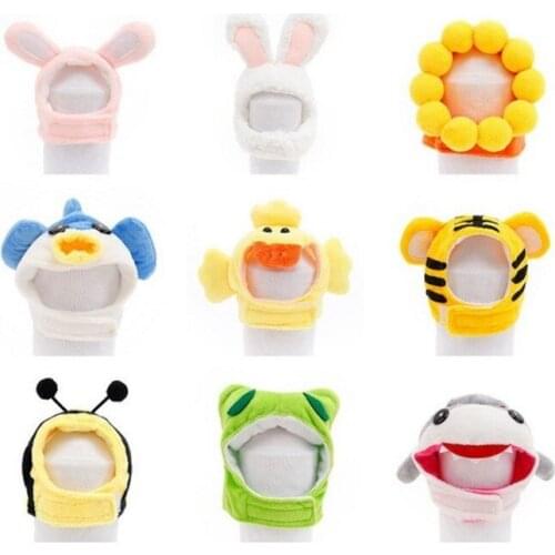 Soft Plush Pet Hat for Cat Dog Kitten Puppy Party Costume Accessory Headwear Photo Prop Cap Warm 9 Design Shark Bunny Lion Tiger