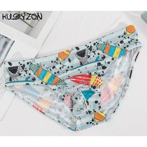 Print Sexy Men Briefs Underwear Men Jockstrap Modal Ropa Interior Hombre Gay Calzoncillos Bikini Mens Panties U Pouch Underpants