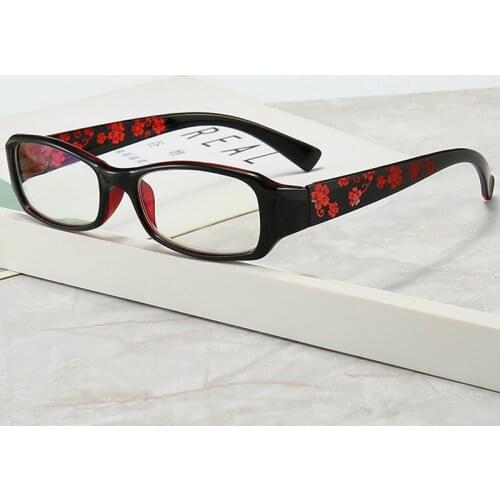Elbru High Definition Anti-blue Light Reading Glasses Ultralight Fashion Printed Frame Comfortable Presbyopic Glasses +1.0 ~+4.0