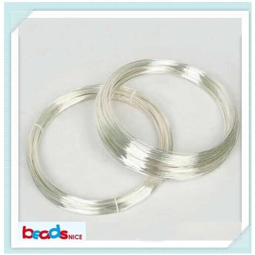 Beadsnice ID26882 wholesale wire of Jewelry accessories 24ga round solid 925 sterling silver wire