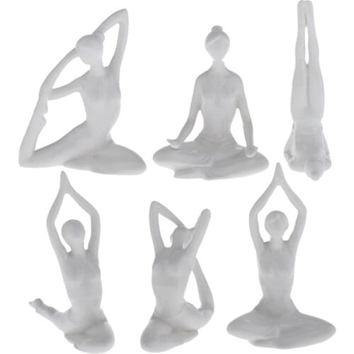 Modern simple creative beautiful lovely Yoga girls little ornament birthday