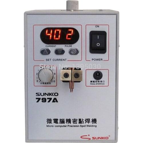 SUNKKO 797A Spot Welder 3 in 1 220V LED illumination Digital Display Double Pulse Welding Machine