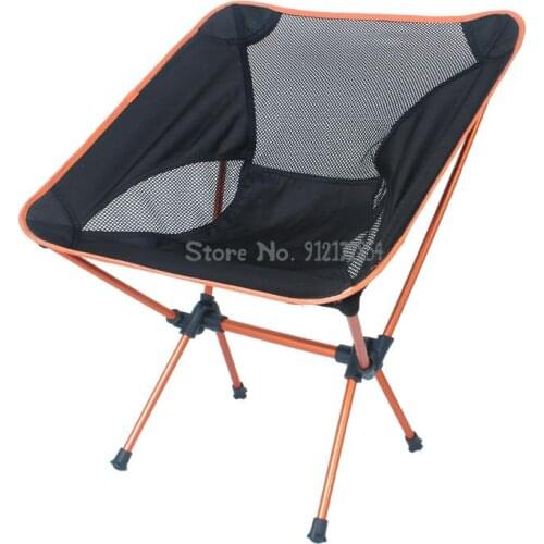 Outdoor Folding Chair Moon Chair Portable Fishing Chair Camping 7075 Aluminum Alloy Chair Beach Back Chair Sketching Chair