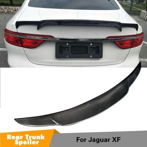 Carbon Fiber Car Rear Trunk Spoiler For aguar XF XFL Standard Boot Lid Wing 2016-2019 Not for Sportbrake