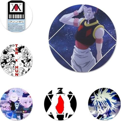 Hisoka HxH Anime Collages Hunter Badge Brooch Pin Accessories For Clothes Backpack Decoration gift