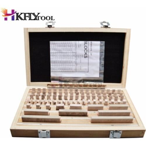 1.005-100mm 0 grade 1 grade Block Gauge inpsection block 83pcs/set inspection Caliper Block gauge Inspection Measurement Tool