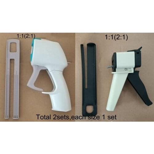 1Set Dental Silicone Impression Mixing Dispensing Gun Universal 50ml 2Types
