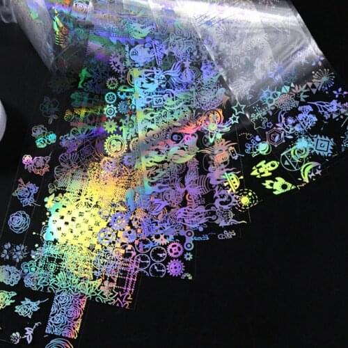 10pcs Holographic Mix Decoration Lace Sticker Laser Material Stuff Resin DIY Jewelry Craft Constellation Starry Decal Nail Art