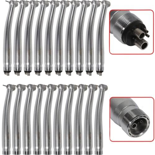10Pcs SANDENT NSK Style Dental Pana Max High Speed 2/4Hole Handpiece Push Button /Replace Rotor