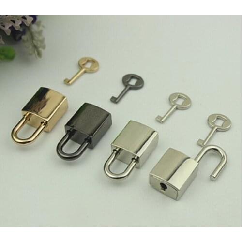 20 pcs/lot) factory direct luggage handbag hardware accessories glossy key padlock twist lock