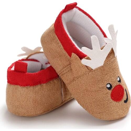 2018 Baby Boots Christmas Soft Sole Anti-Slip Warm Snow Boots Toddler Prewalker Boy Girls Bootie shoes for Girls for Winter