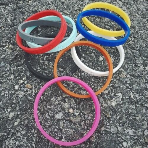 450pcs Debossed Circle Cross sport wristband silicone bracelets free shipping by FEDEX