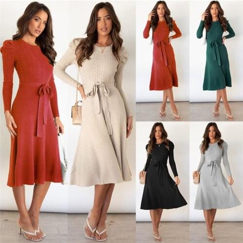 Anyeoka Fashionable Knitted Dresses