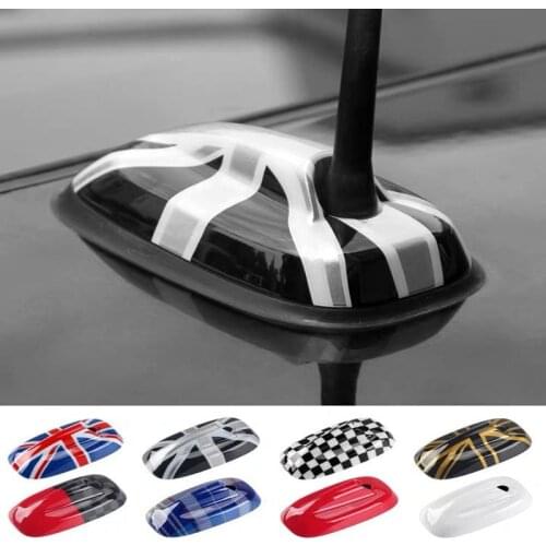 Car Union Jack Antenna Aerial ABS Base Decoration Case Cover Housing Sticker For Mini Cooper F55 F56 Car Styling Accessories