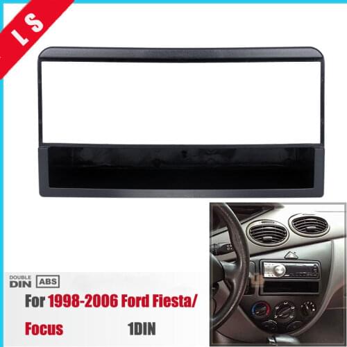 1 DIN Car Refitting DVD Frame, DVD Panel, Dash Kit Car Fascia Radio Frame Audio Frame for 1998-2006 Ford Fiesta / Focus 1DIN