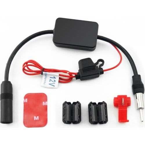Auto FM/AM Antenna Booster Windshield Mount Antenna Aerials Car Aerial Antenna 12V Car Automobile Radio Signal Amplifier