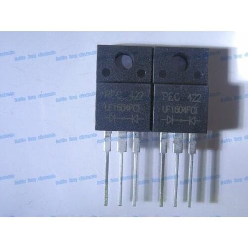 Free shipping 5PCS UF1604FCT TO220F ISOLATION ULTRAFST SWITCHING RECTIFIER