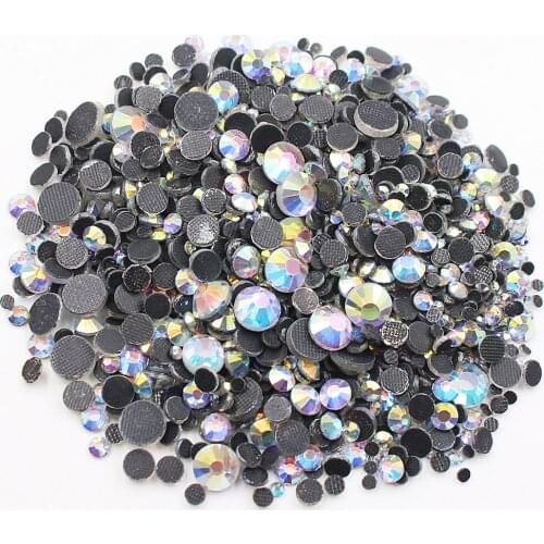 Top Crystals Glass Rhinestones Mix Size Glue-back Iron On Stones And Crystals Strass Trm Hotfix Rhinestones For Clothes Gems